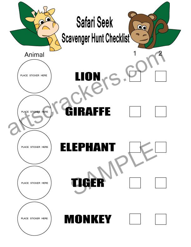 Safari-Themed Playdate and Printable